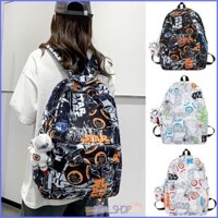 Ba lô DEALSSHOP, Túi đi học phong cách Hàn Quốc Graffiti Trend, Túi đeo vai siêu nhẹ dung tích lớn thời trang