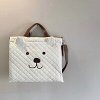 Ba Lô Đeo Vai Đa Năng Sức Chứa Lớn Thêu Họa Tiết Xinh Xắn Tiện Dụng Cho Mẹ Bỉm Sữa
