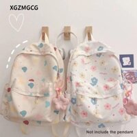 Ba lô đeo vai XGZMG, Ba lô đựng máy tính xách tay du lịch dung tích lớn in hình hoạt hình, Túi đi học sinh bằng vải Polyester chống mài mòn nhẹ