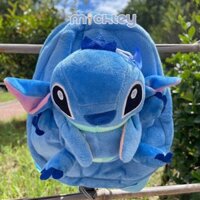 Ba Lô Đi Học Hình Stitch Disney Nhồi Bông Dễ Thương Cho Bé