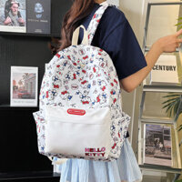 Ba lô đi học phim hoạt hình in túi xách trường trung học cơ sở nữ sinh hai vai xu hướng giải trí kitty cute