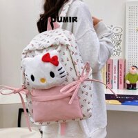 Ba lô đi học tiểu học hoạt hình hoa UUMIR Hello Kitty dành cho nữ