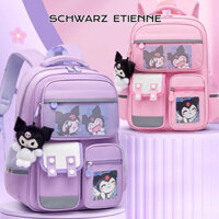 Ba lô đi học tiểu học SCHWARZ ETIENNE Melody Kuromi 1-3-6 lớp thời trang sáng chống thấm nước ba lô dung tích lớn