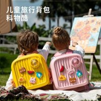 Ba lô du lịch trẻ em mát mẻ, túi đi học có bánh xe, mẫu DIY cho học sinh, bảo vệ cột sống, ba lô hoạt hình quà tặng