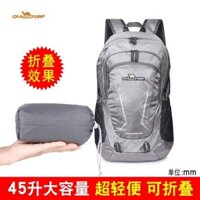 Ba lô gấp L Camel cho nam và nữ, túi da ngoài trời, túi đi bộ siêu nhẹ, túi du lịch chống nước 45L 0NNB