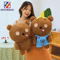 Ba lô gấu NOVAFLUX Tim, Đồ chơi búp bê sang trọng hình quả chuối Tim Bear, Nút gấu PP Cotton mềm mại lông tơ Bob Tim Anime Búp bê sang trọng Quà tặng sinh nhật