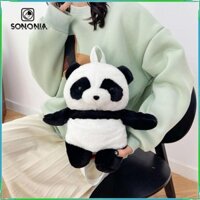 Ba lô gấu trúc Búp bê gấu trúc nhồi bông Ba lô dễ thương dành cho nữ