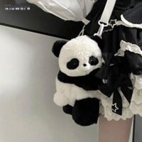 Ba lô gấu trúc Dây đeo có thể điều chỉnh thời trang có thể tháo rời Vai dễ thương