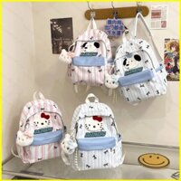 Ba Lô Hello Kitty 3y Cho Học Sinh Dung Tích Lớn Nhẹ Thời Trang Nữ Hoạt Hình Túi Đi Học