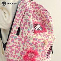 Ba lô Hello Kitty da báo Nylon dễ thương và phù hợp phong cách Hàn Quốc SHI CHEN