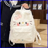 Ba lô Hello Kitty SQ3 dành cho sinh viên đại học Công suất lớn Thời trang nữ Hoạt hình dễ thương Túi đi học