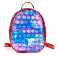 Ba lô Học sinh Pioneer Bong bóng Âm nhạc Đồ chơi Silicone Cầu vồng CK62