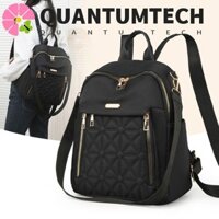 Ba lô kẻ sọc hình thoi QUANTUMTECH, Túi đeo vai màu trơn PU màu trơn, Túi xách Mini phong cách Hàn Quốc Gói nhỏ Ba lô cổ điển ngoài trời