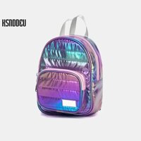 Ba lô Ksnddeu màu laser cầu vồng nhỏ nhắn xinh xắn cho nữ