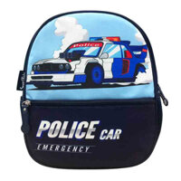 Ba lô mẫu giáo cho bé thời trang hoạt hình cá tính Toy Station-Police Car