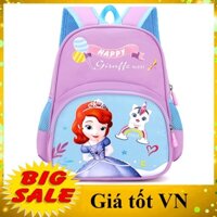 Ba lô mẫu giáo cho bé trai và gái từ 2 đến 5 tuổi in hình cô bé siêu quậy elsa, sofia siêu nhân, túi trẻ em lớp chồi
