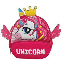 Ba lô Mẫu giáo Cute Pets-Unicorn B-019 Bitex màu Hồng nhạt