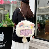 Ba lô mèo con hoạt hình DARKWA Màn hình huy hiệu thời trang trong suốt