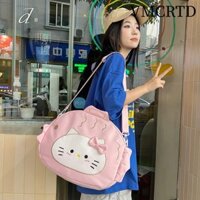 Ba lô mèo VMCRTD, Túi đi học dễ thương dành cho học sinh, Túi đeo chéo hoạt hình thông thường dành cho cặp đôi thời trang