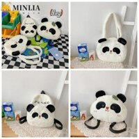 Ba lô MINLIA Panda, Túi đi học sinh động vật phong cách Hàn Quốc, Túi đeo chéo sang trọng dễ thương Túi đeo vai hoạt hình Túi lộn xộn du lịch