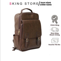 Ba lô nam nữ cao cấp Balo da vừa laptop 15.6 inch da không thấm nước
