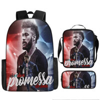 Ba lô Neymar 3in1 Túi đi học sinh World Cup Hợp thời trang Bóng đá Brazil Siêu sao Hộp đựng bút chì