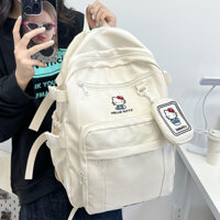 Ba lô nhiều màu Hello Kitty cặp sách học sinh dung tích lớn cho nữ Ba lô du lịch gọn nhẹ