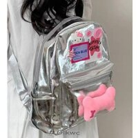 Ba lô nhỏ GLKWC, Túi học sinh trang trí sang trọng Y2k, Túi đi học bằng da PU Hello Kitty