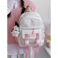 Ba lô nhỏ nhẹ đơn giản màu hồng, ba lô mini phong cách rừng cho bé gái, túi xách cho mẹ