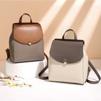 Ba lô nữ da bò thật 100% Túi du lịch nữ thời trang phong cách Preppy Túi đi học cho bé gái