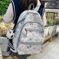 Ba lô nữ GENBAG balo nữ đi học đi chơi họa tiết cute nhiều ngăn phong cách ulzzang BL19