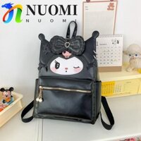 Ba lô NUOMI Kuromi, Túi xách dung tích lớn Túi đeo vai Mymelody, Túi sách Anime phong cách Nhật Bản thông thường Ba lô da PU hoạt hình cho bé gái