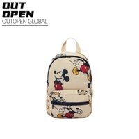 Ba lô OUTOPEN, Túi đi học mẫu giáo họa tiết chuột Mickey có thể tháo rời, Túi du lịch trẻ em in hình Mickey nhẹ có thể điều chỉnh