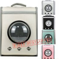 Ba lô phi hành gia cho mèo, Ba lô vuông trong suốt vận chuyển chó mèo size lớn