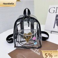 Ba lô RLEYRABELLA, Túi thạch PVC trong suốt, Túi mua sắm dung tích lớn chống thấm nước