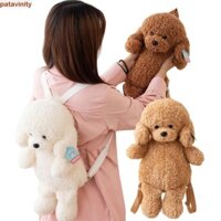 Ba lô sang trọng cho chó bông PATAVINITY, Chó bông Động vật dễ thương Túi đeo vai cho chó bông, Đồ chơi sang trọng Quà tặng Búp bê nhồi bông Dung tích lớn Động vật hoạt hình Đồ chơi sang trọng dành cho học sinh