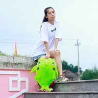 Ba lô SWAT BABY SHARK vải lưới màu xanh lá - Đựng nón bảo hiểm,sách vở, đồ dùng cần thiết