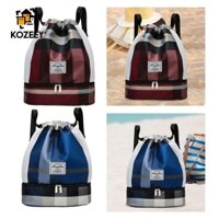 Ba lô tập thể dục dành cho nữ Túi tập thể dục Lưu trữ di động Tách khô và ướt Chống nước Túi bơi đi biển nhẹ