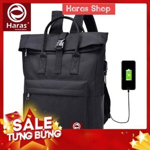 Ba lô thời trang có cáp sạc Haras HR229
