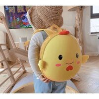 Ba lô thú hình con gà cho bé trai/bé gái đi học mẫu giáo xinh xắn đáng yêu ngộ nghịnh, chất liệu siêu nhẹ