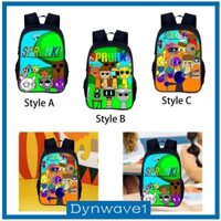 Ba Lô Trẻ Em Ba Lô Có Dây Kéo Anime Nhiều Túi Đeo Vai Túi Du Lịch Lớn Cho Bé Gái Đại Học Thanh Thiếu Niên