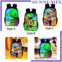 Ba Lô Trẻ Em Ba Lô Có Dây Kéo Anime Nhiều Túi Đeo Vai Túi Du Lịch Lớn Cho Bé Gái Đại Học Thanh Thiếu Niên
