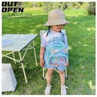 Ba lô trẻ em OUTOPEN, Túi du lịch công chúa Sequins Anna, Ba lô đông lạnh siêu nhẹ bằng da PU Frozen Elsa