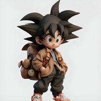 Ba lô tượng Dragon Ball Son Goku trang trí bàn làm việc quà tặng sinh nhật