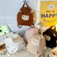 Ba lô vải chống thấm size mẫu giáo hình chú cừu