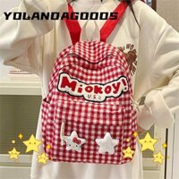 Ba lô YOLA, Túi đi học hoạt hình Hello Kitty, Túi đựng Laptop Nylon Kawaii dung tích lớn dành cho học sinh