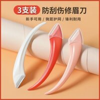 Ba loại dao tỉa lông mày kiểu mới, dao tỉa lông mày cho người mới bắt đầu trang điểm an toàn tiện lợi sủ dụng