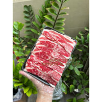 Ba Rọi Bò Mỹ nhập khẩu Mỹ hiệu Excel cắt lát mỏng 2mm phù hợp nhúng lẩu,cuộn nấm kim châm khay 500g