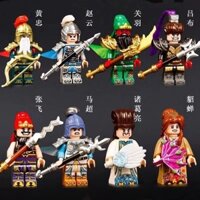 Ba Vương Quốc Anh Hùng Nhỏ Năm Hổ Tướng Quân Cổ Tương Thích Lego Thứ Ba Minifigures Quan Yu Liubei Trẻ Em