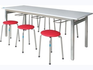 Bàn ăn chân sơn khu công nghiệp ,mặt gỗ laminate Hòa Phát BA01-14